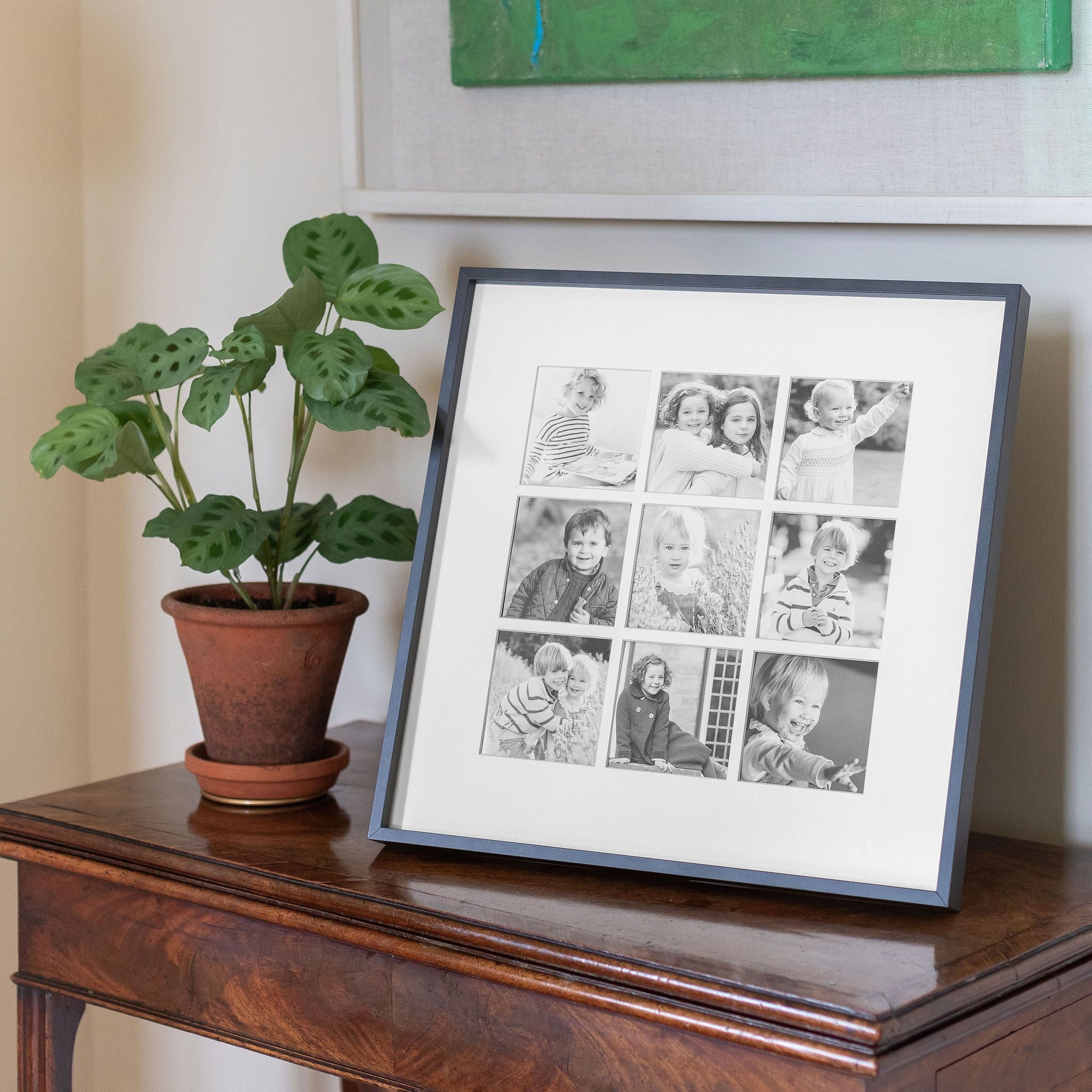 Nine Aperture Black Wall Hanging Frame - Image 3
