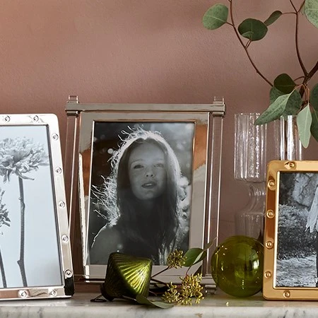 Acrylic & Silver Pillar Photo Frame - Image 2
