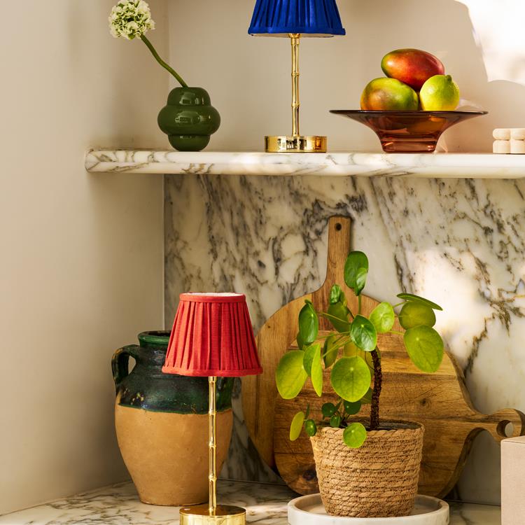 Bamboo Lamp Base Gold 25cm - Image 3