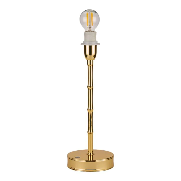 Bamboo Lamp Base Gold 30cm