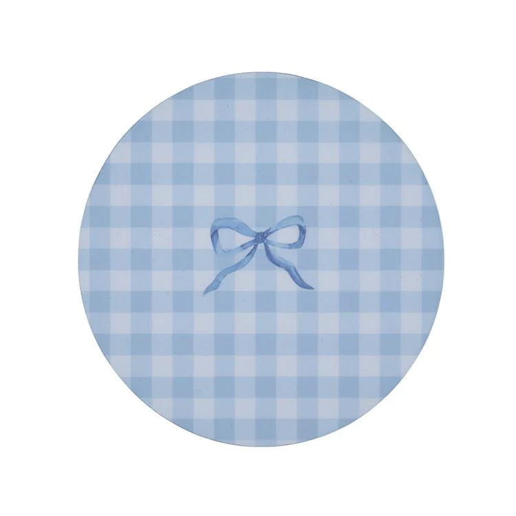 Blue Gingham Coasters- Set of 4 - Image 4
