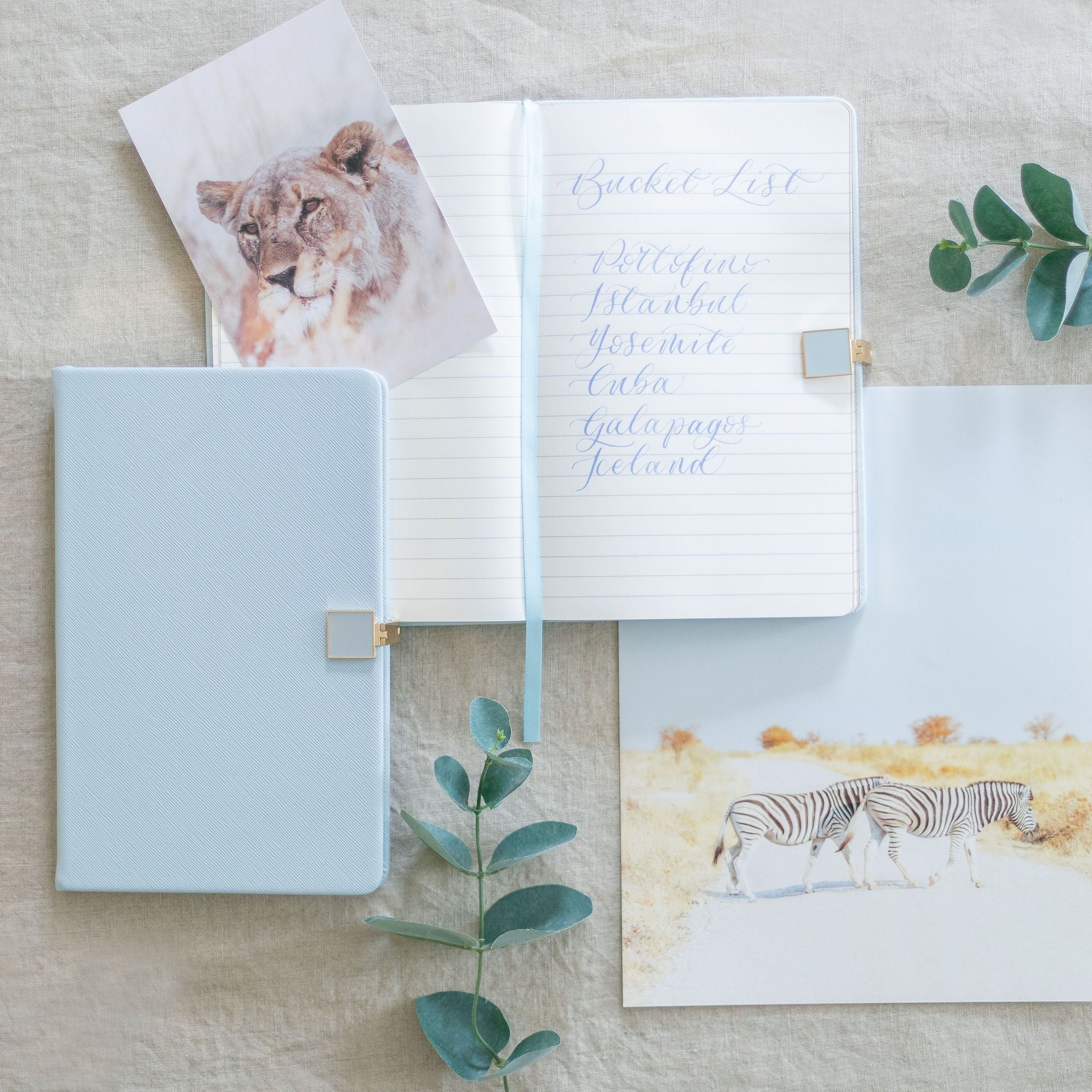 Blue & Gold A6 Notebook - Image 2
