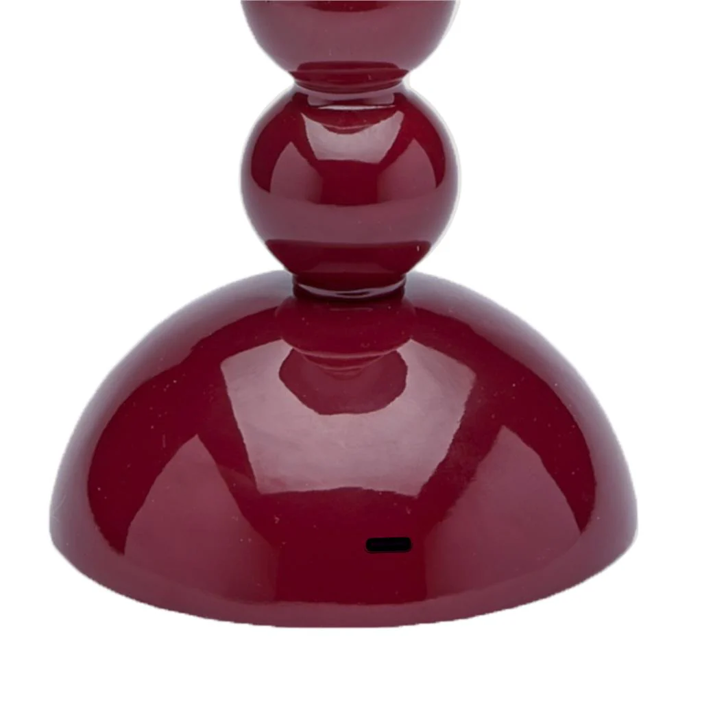 Cherry Lacquer Rechargeable Bobbin LED Lamp - Image 3
