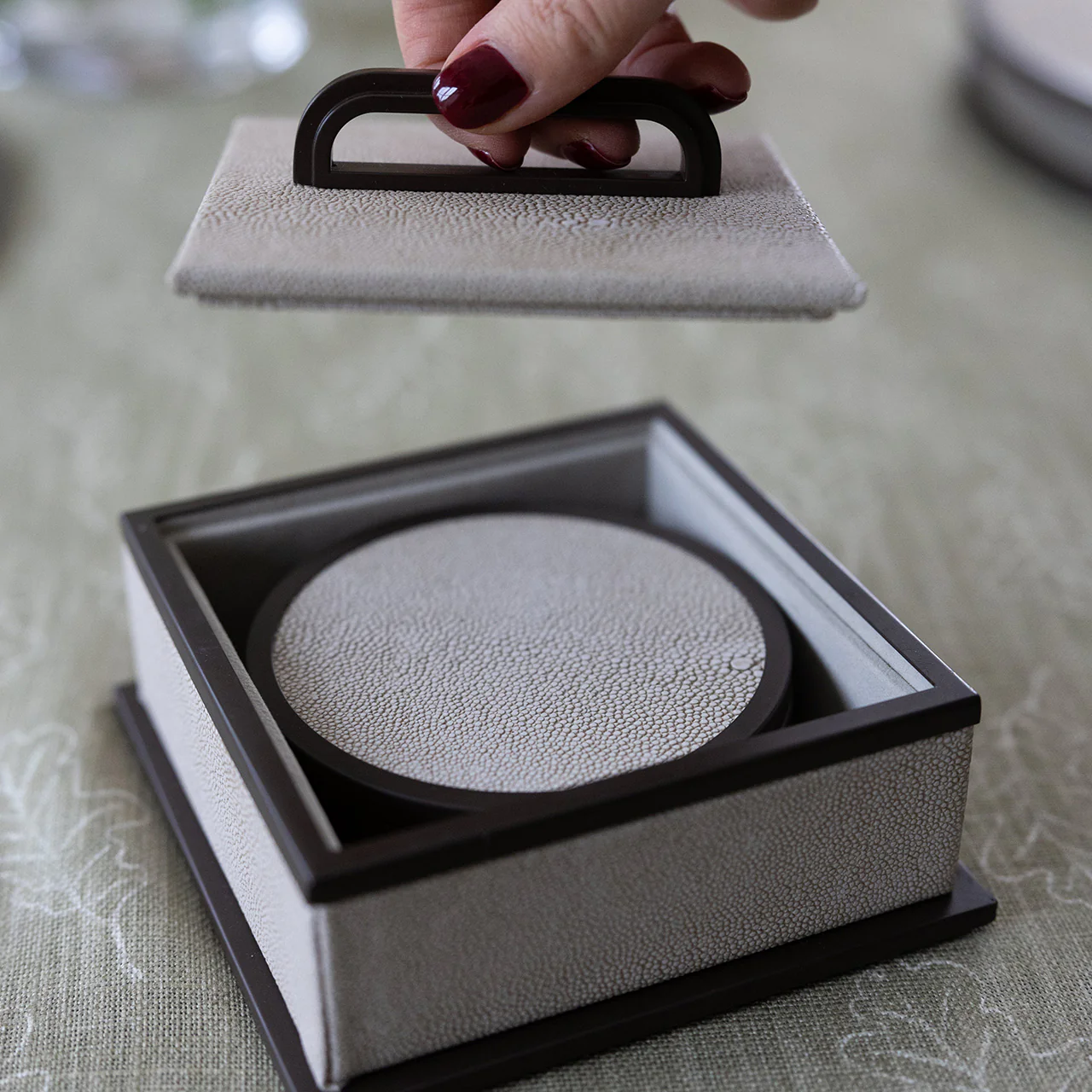 Ecru Coasters - Set of 4 - Image 4