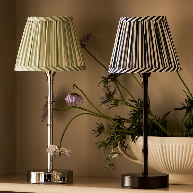 Navy Striped Lampshade - 16cm - Image 3