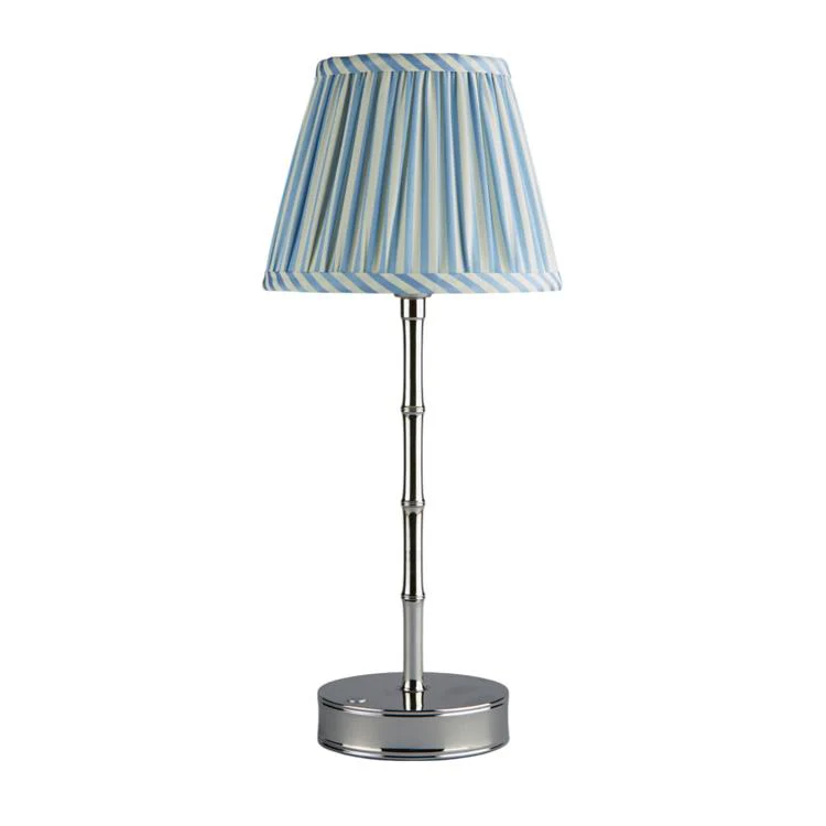 Periwinkle Blue Striped Lampshade - 16cm - Image 3