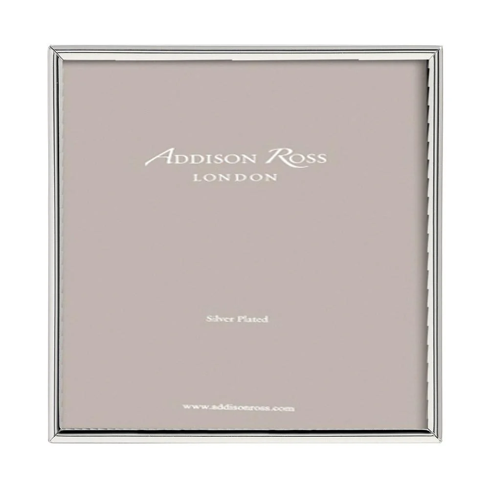 Fine Edged Square Silver Photo Frame, 5 x 5