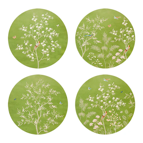 Green Chinoiserie Placemats - Set of 4 - Image 2