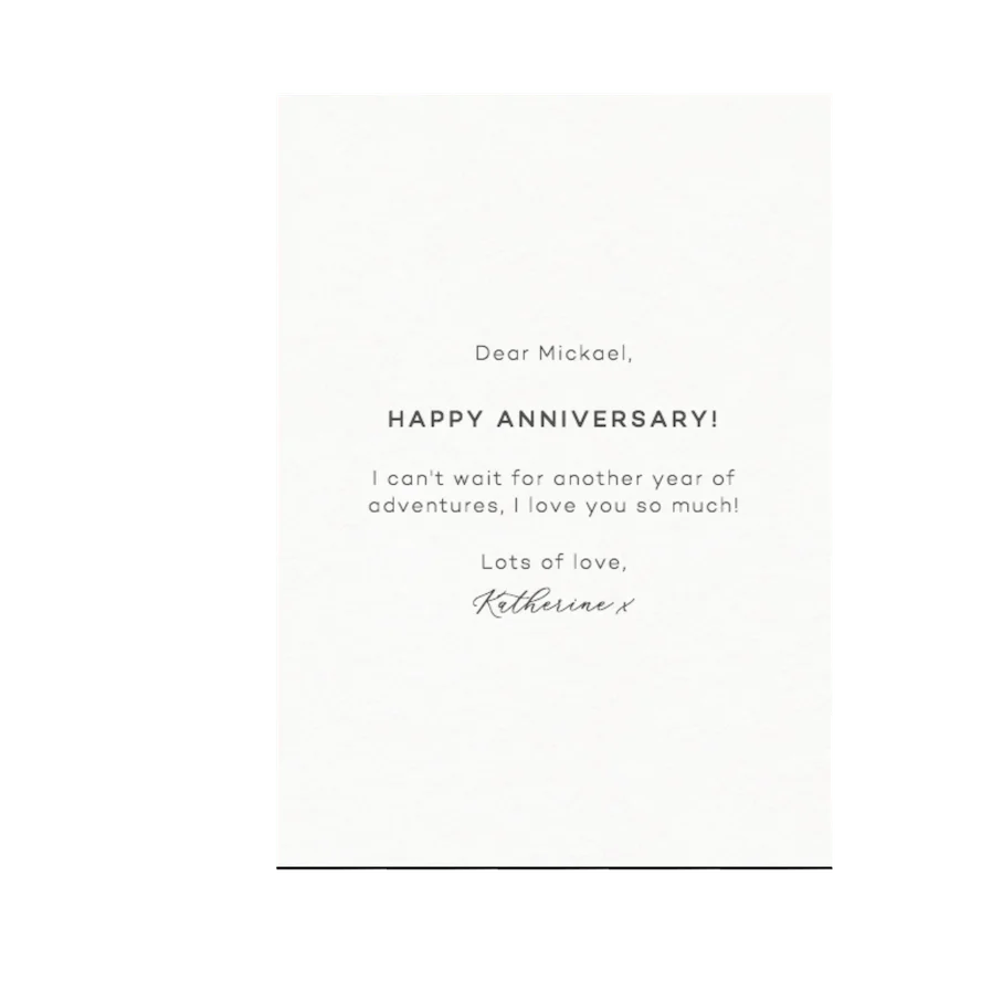 Greeting card for personalize options - Image 2