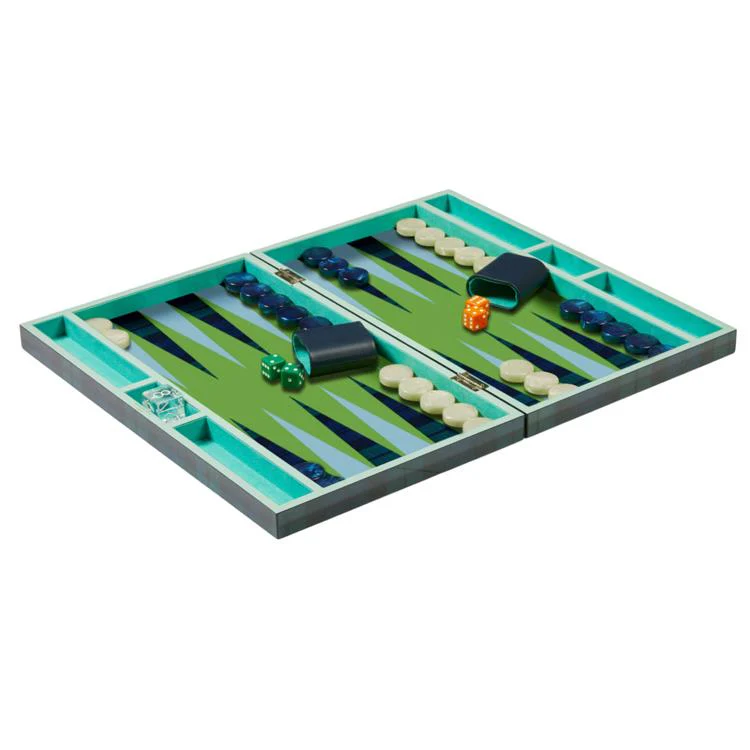 Tartan Lacquer Backgammon Set - Image 5