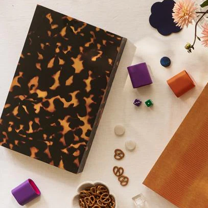 Tortoiseshell Lacquer Backgammon Set - Image 4