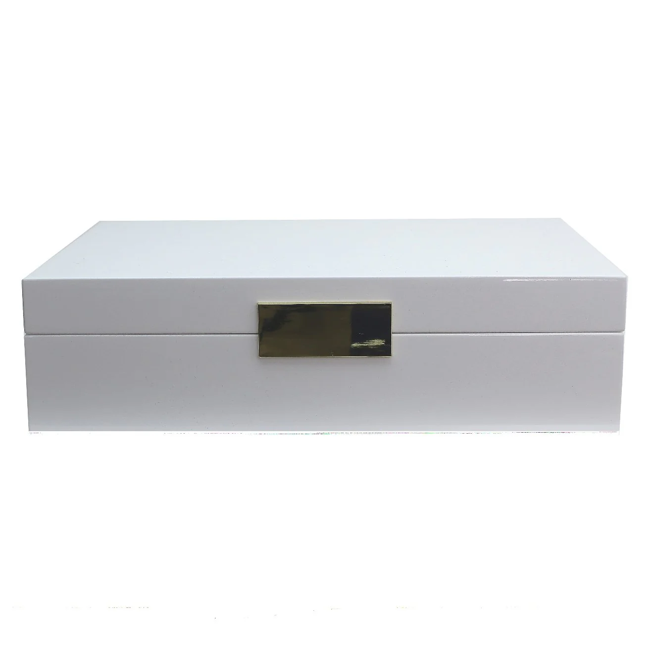 Large White & Gold Watch Box - Image 2