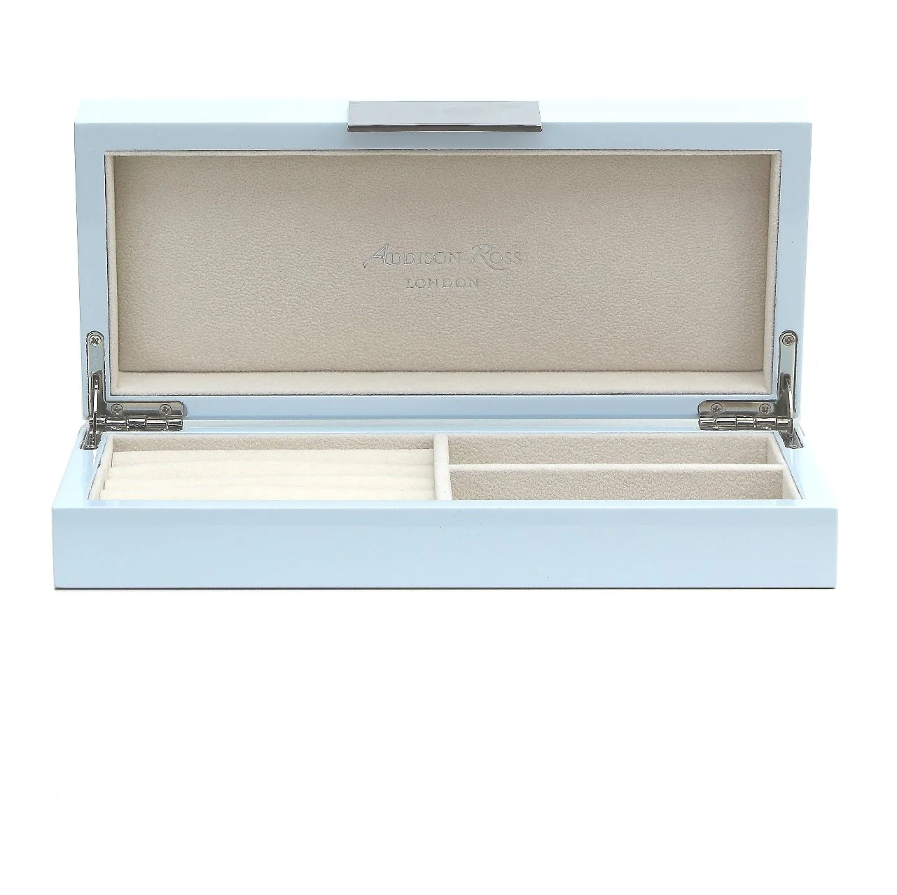 Light Blue Lacquer Box With Silver - Image 3