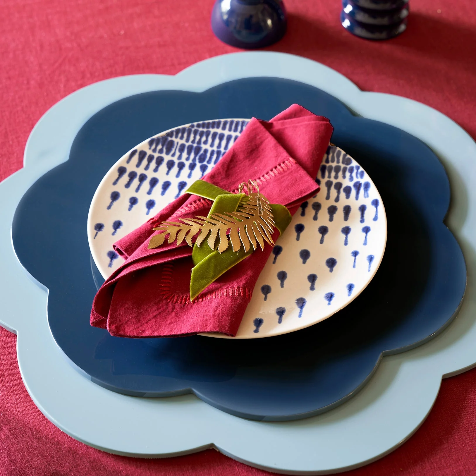Navy Lacquer Placemats – Set of 4 - Image 2