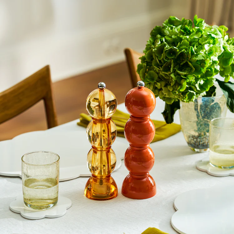 Orange  Bobbin Salt or Pepper Mill - Image 2