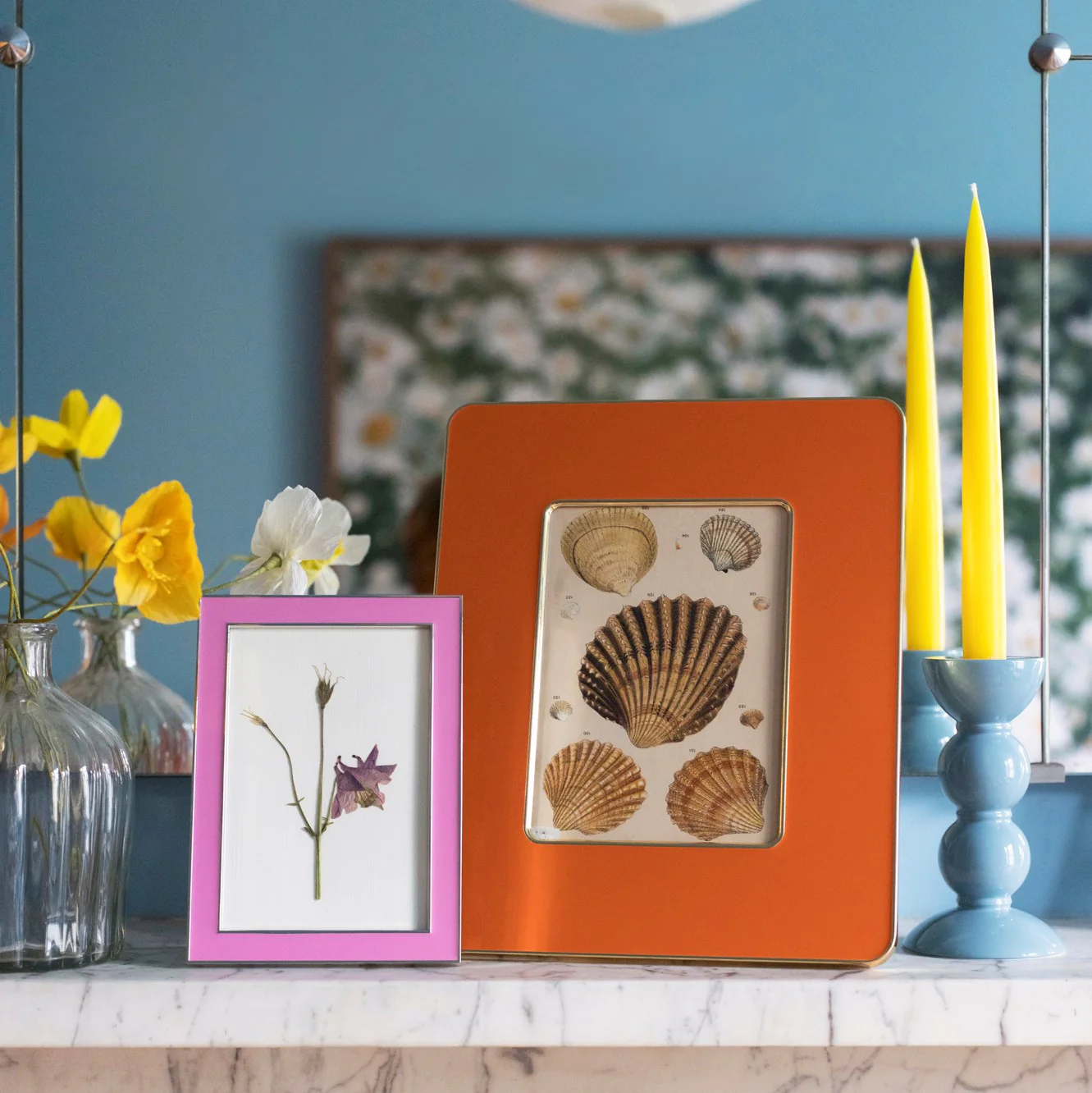 Orange & Silver Enamel Studio Photo Frame - Image 2