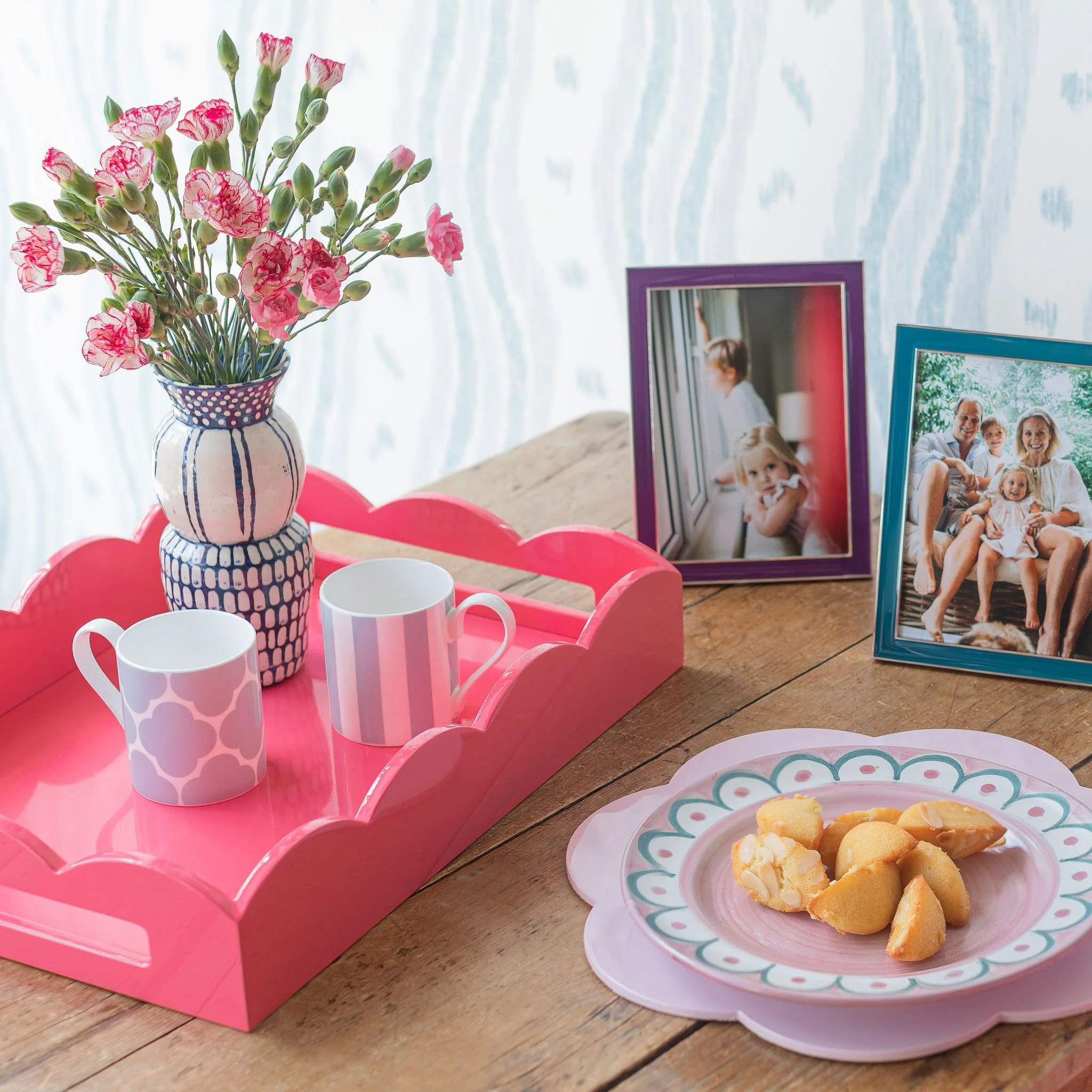 Pale Pink Lacquer Placemats – Set of 4 - Image 3
