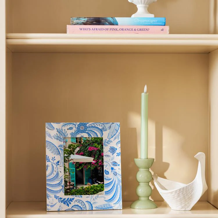 Palm Beach Blue Lacquer Photo Frame - Image 2
