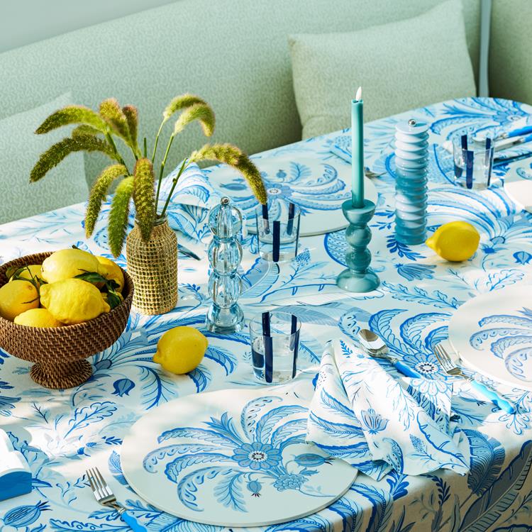 Palm Beach Blue Napkins – Set of 4 - Image 3