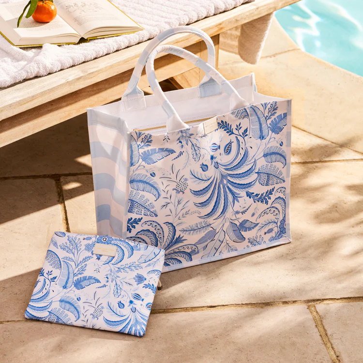 Palm Beach Blue Tote Bag - Image 3
