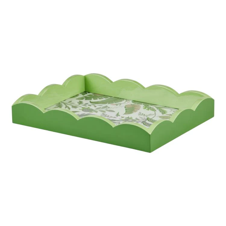 Palm Beach Green Lacquered Scallop Small Tray