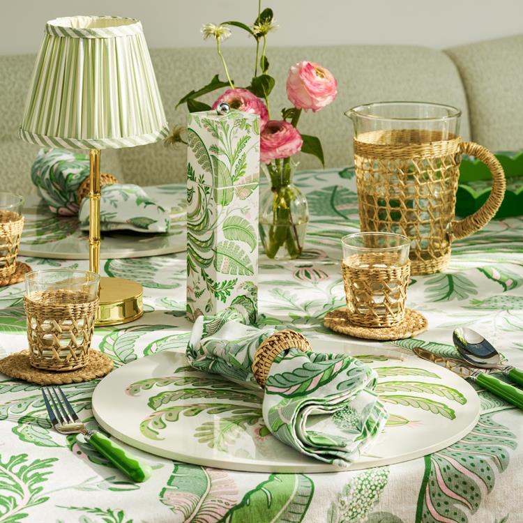 Palm Beach Green Placemats - Set of 4 - Image 3