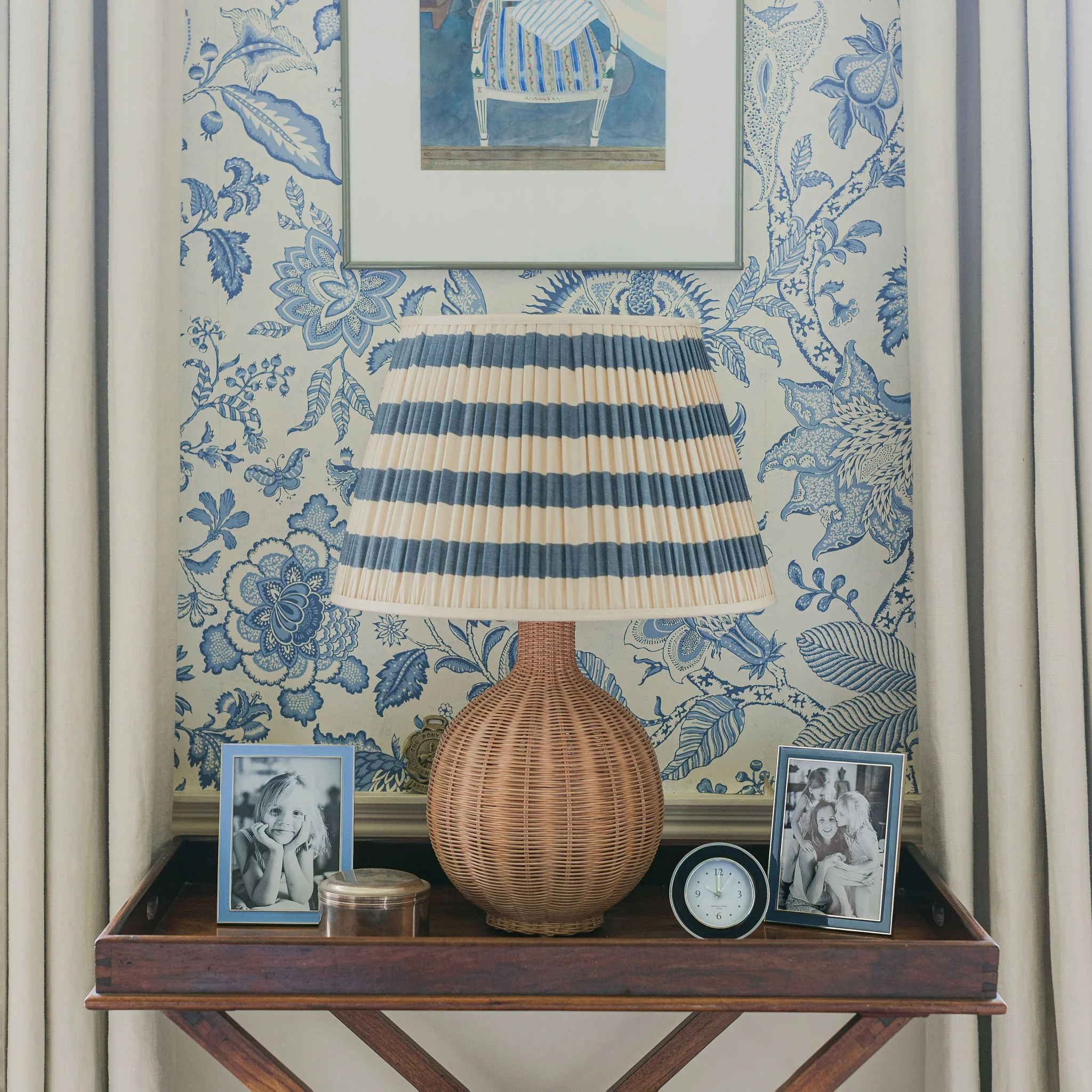 Periwinkle Blue Enamel & Silver Frame - Image 3