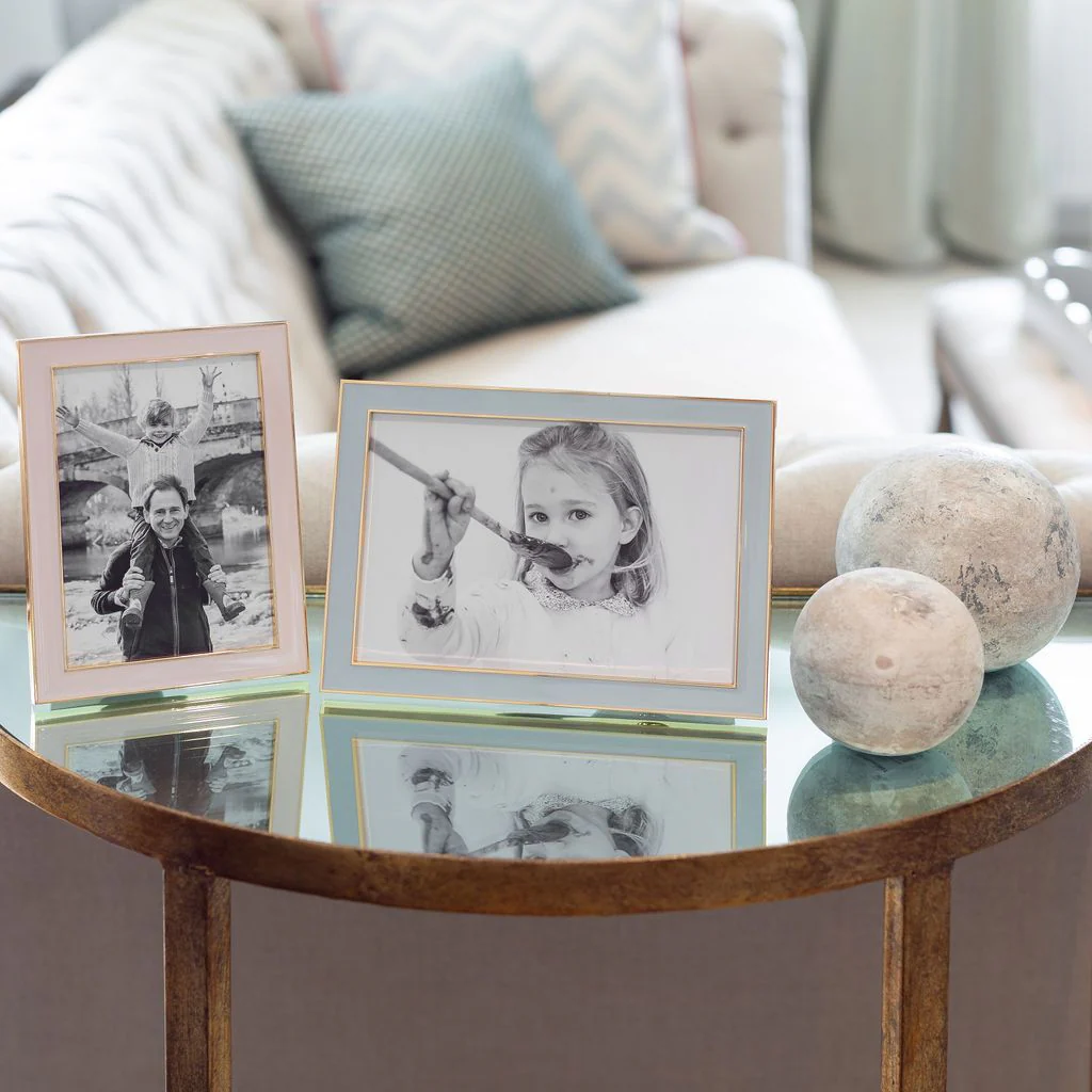 Powder Blue Enamel & Gold Frame - Image 3