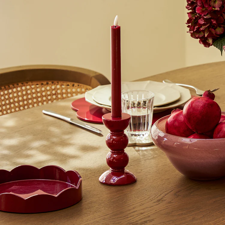 Cherry Small Round Scallop Tray - Image 4