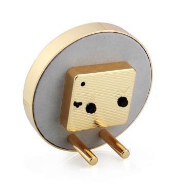 Tortoiseshell & Gold Silent Alarm Clock - Image 3