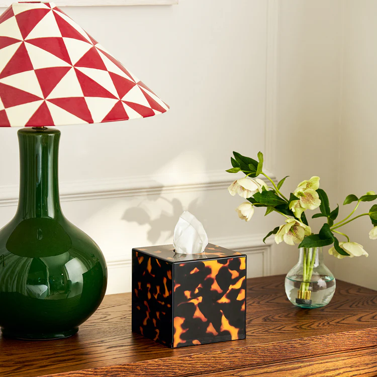 Tortoiseshell Square Tissue Box - Image 2