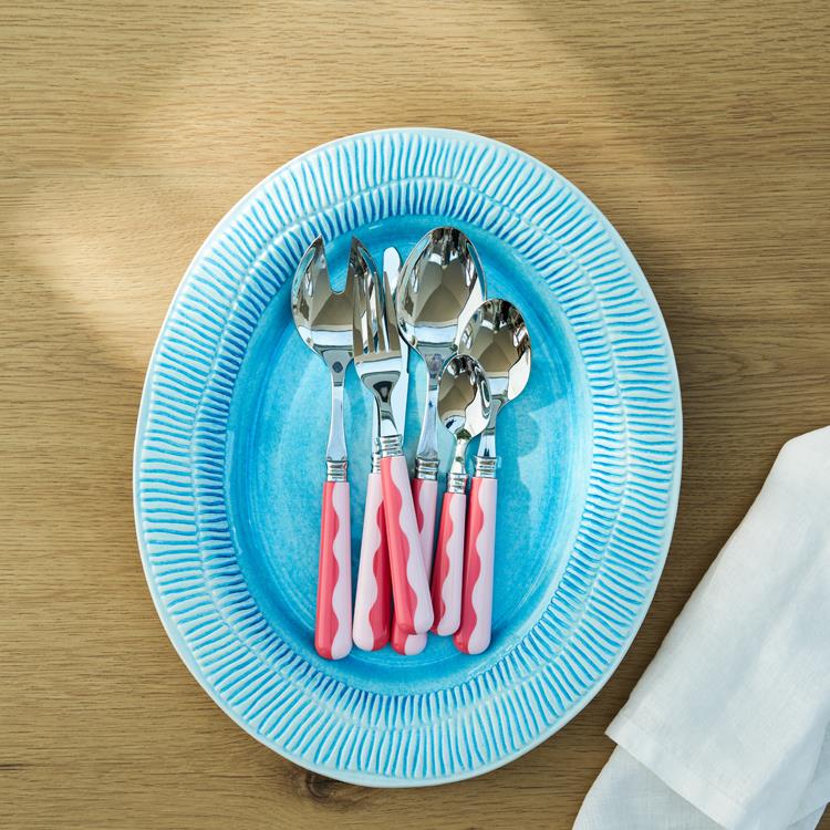 Wave Salad Servers - Watermelon & Pink (2‑Piece Set) - Image 3