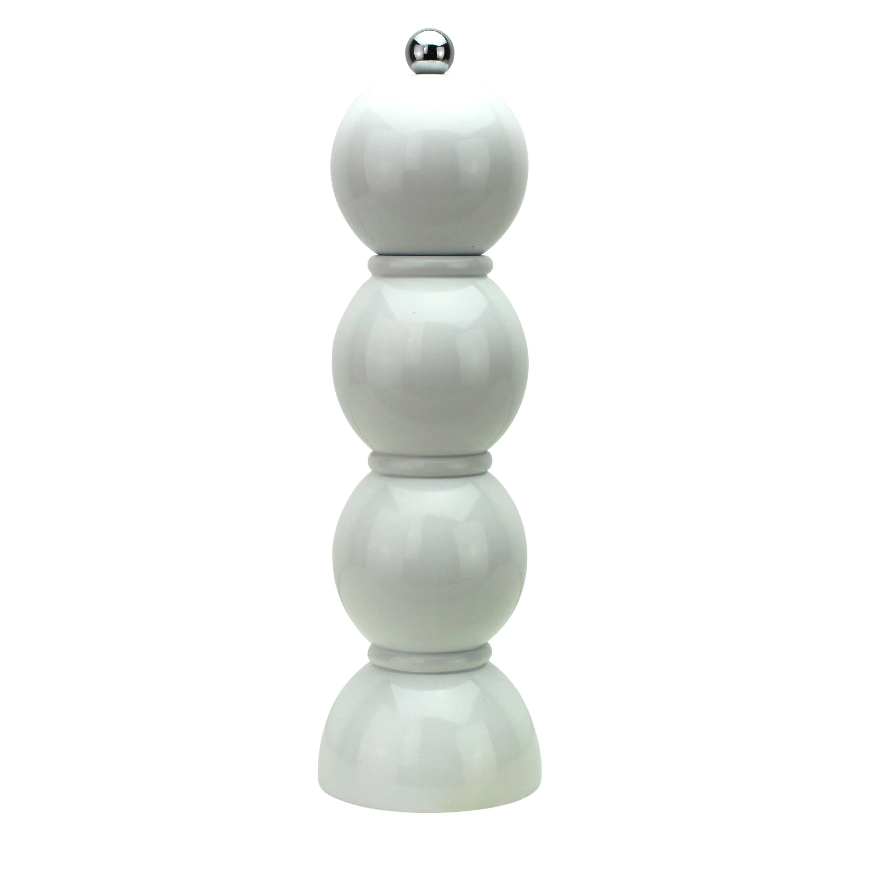White  Bobbin Salt or Pepper Mill