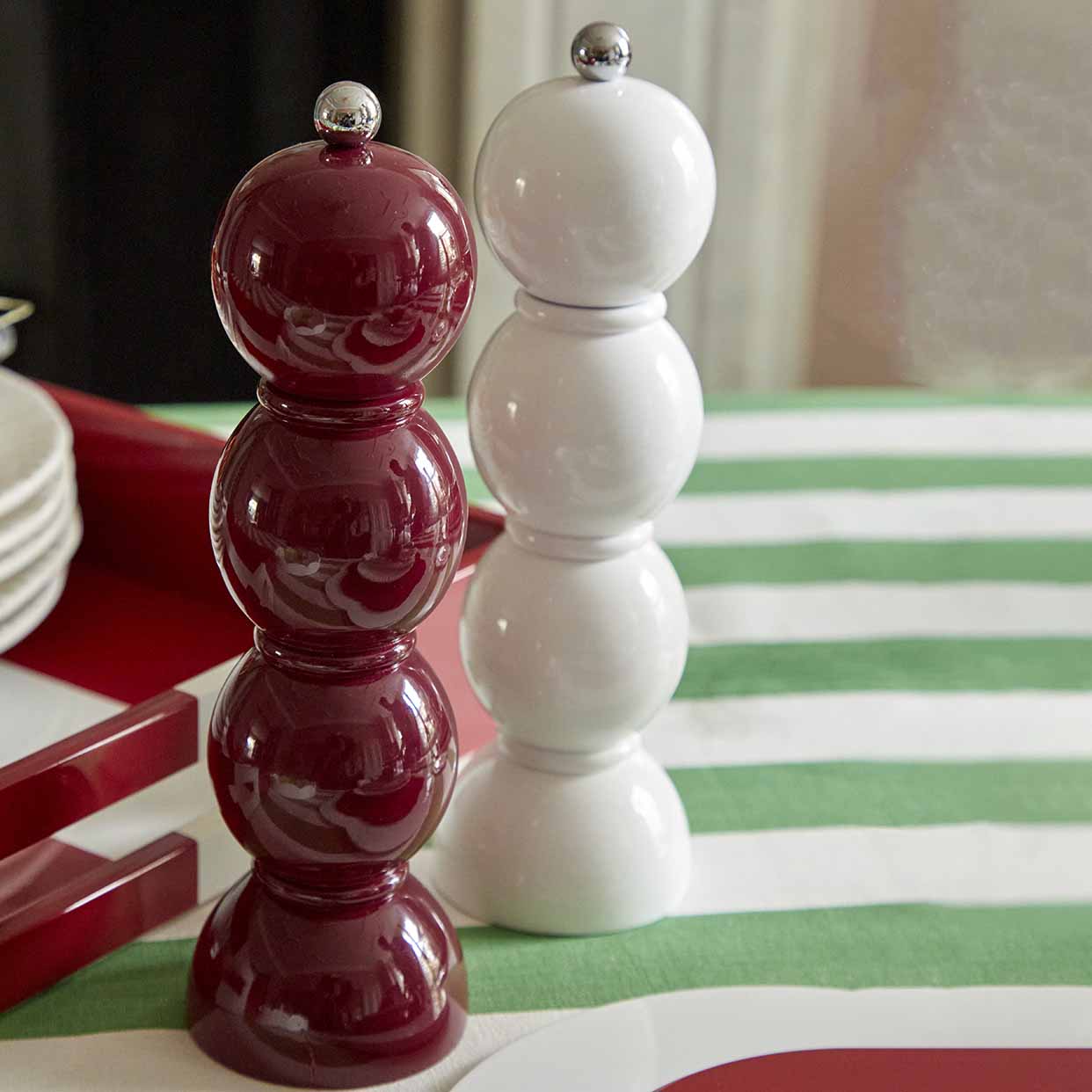 White  Bobbin Salt or Pepper Mill - Image 3