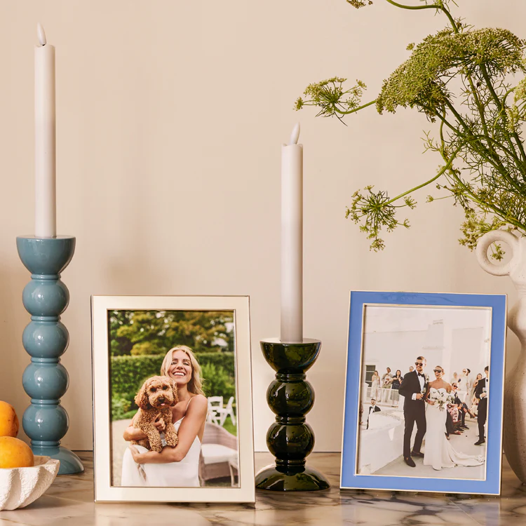 White Wax LED Candles - Set of 2 - Image 2