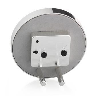White & Silver Silent Alarm Clock - Image 3