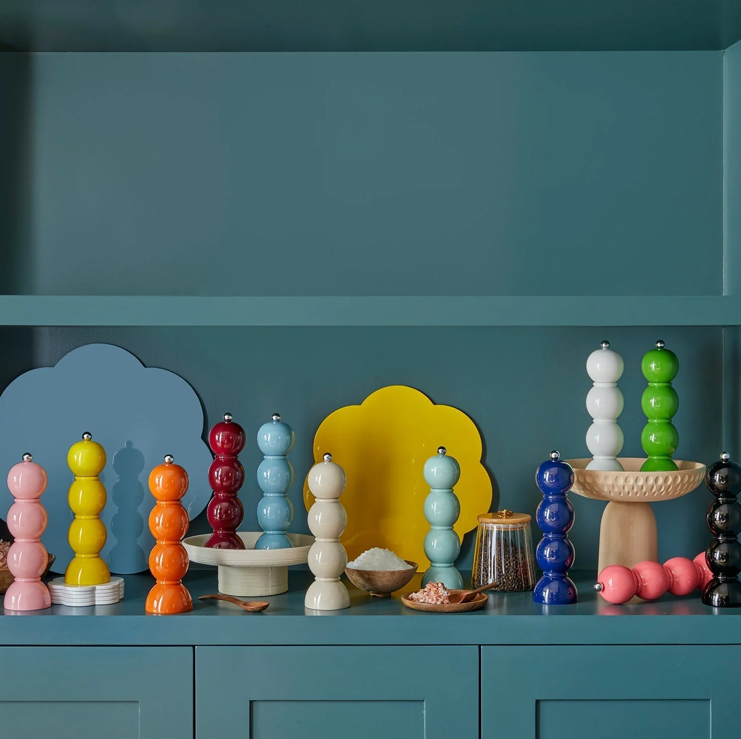 Yellow  Bobbin Salt or Pepper Mill - Image 3
